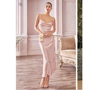 Cinderella Divine BD103 Satin Formal Midi Semi Formal Dress🌸